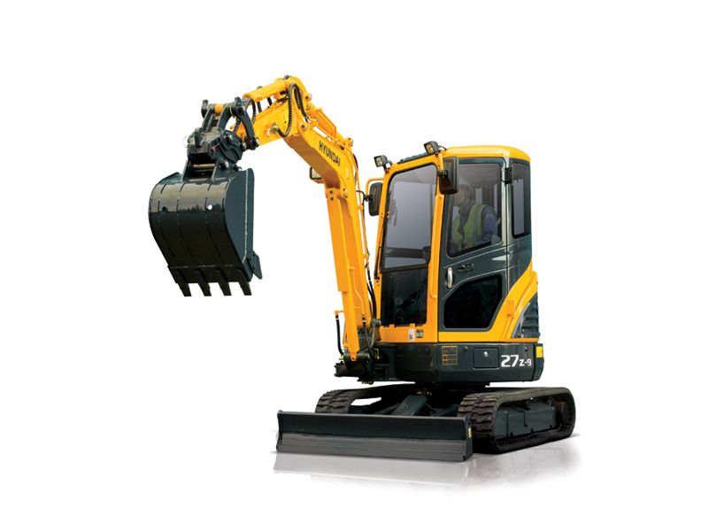 Аренда мини-экскаватора гусеничного Hyundai R27Z-9