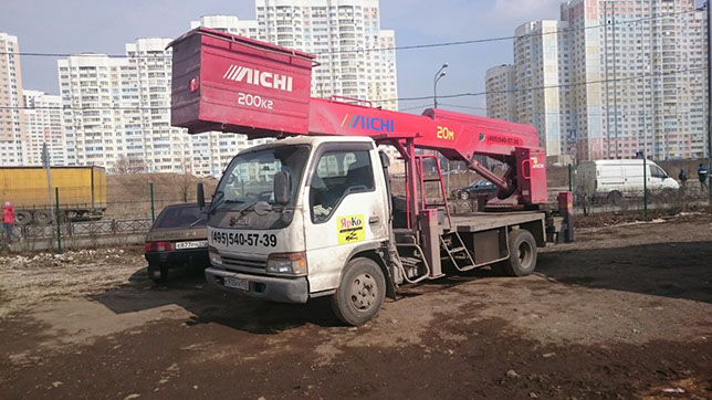 Аренда автовышки 22 метра